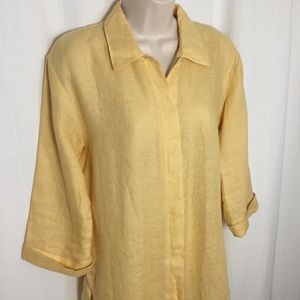 Jams World S Yellow Linen Button Down